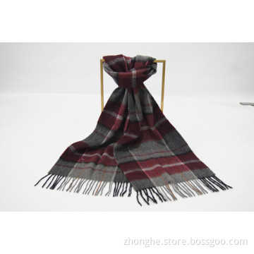 Fashion Woven Wool Classic Check Scarf
